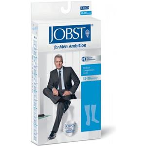 ESSITY Jobst For Men Calza Compressiva Gambaletto Blu 2 - Compressione 15-20 mmHg, Comfort e Supporto per Gambe Stanche