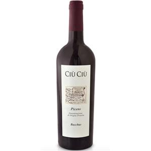 Ciù Ciù Bacchus Rosso Piceno DOP Bio - Vino Rosso 75cl, Fresco e Profumato con Tannini Morbidi