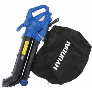 Hyundai Soffiatore Elettrico 2800 W con Funzione Aspirazione e Mulching, Velocità Aria 275 km/h, Sacco da 45 Litri