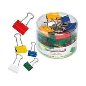 Lebez Molle Double Clips in Metallo - 60 Pezzi Assortiti per Ufficio e Casa