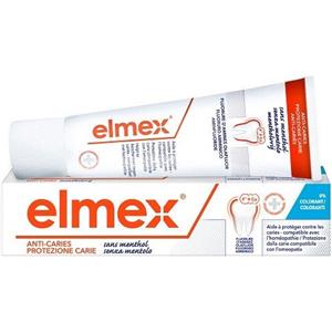 Elmex Dentifricio Senza Mentolo 75 ml - Protezione Carie e Igiene Orale Quotidiana
