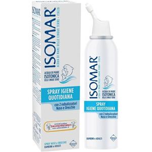 Isomar Spray Igiene Quotidiana 100 ml - Soluzione Isotonica per Naso e Orecchie con Doppio Erogatore