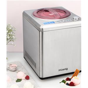 Ⓜ️???????????? H.Koenig HF340 - [????????Spedizione immediata!????????] Gelatiera PROFESSIONALE, 2 litri, ALTA QUALITÀ, corpo ACCIAIO INOX, cesto removibile