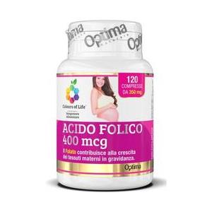 Optima Naturals Acido Folico 400 Mcg 120 Compresse