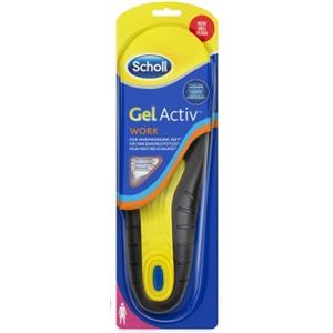 Scholl Gel Activ Work Donna - Solette in Gel Ammortizzante per Scarpe da Lavoro, Sportive e Quotidiane (Taglia 35,5 - 40,5)