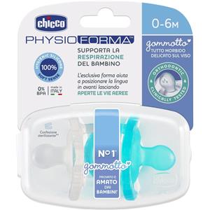 CHICCO (ARTSANA SpA) Chicco Gommotto Physio Silicone Bimbo 6-16 Mesi 2 Pezzi - Succhietti per Bambino