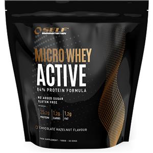 Self Omninutritions Micro Whey Active 1 Kg - Proteine del Siero di Latte Isolate, Bassi Grassi e Carboidrati, Promuove Crescita Muscolare e Consumo di Grassi