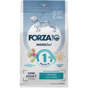 Forza10 Mini Diet Alimento Secco Ipoallergenico al Pesce per Cani di Taglia Piccola - 1,5 kg