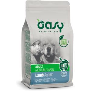 Oasy Crocchette Monoproteiche per Cani Adulti Medium/Large con Agnello - 12 Kg