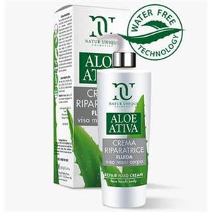 Natur Unique Aloe Attiva Crema Riparatrice Fluida Viso Mani Corpo 190 Ml