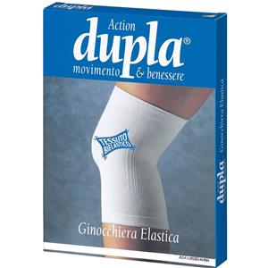 Dupla Ginocchiera Elastica Bianca XL - Supporto Comodo per Prevenzione Strappi e Trattamento Dolori Articolari