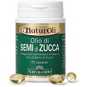 NATURANDO Srl Naturando Olio di Semi di Zucca - Integratore per la Salute della Prostata - Flacone da 70 Perle