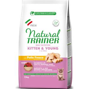 Trainer Natural per Gatto Kitten & Young 1-12 mesi con Pollo Fresco Formato 1,5kg