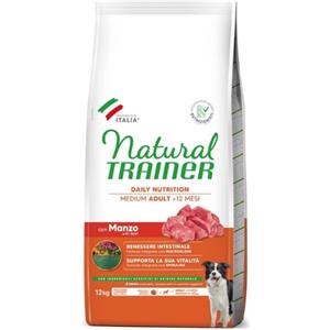 Trainer Natural Crocchette per Cani Adulto Medium con Prosciutto Crudo e Riso - 12 kg