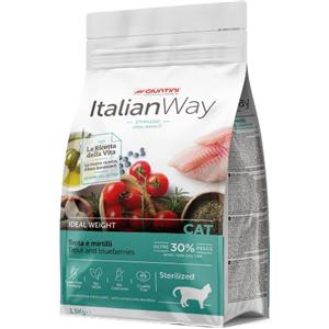 Italian Way Cibo Secco per Gatti Sterilizzati con Trota e Mirtilli - 1,5 kg - Alta Digeribilità e Senza Cereali