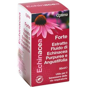Optima Naturals Echinacea Estratto Fluido Forte 50 ml - Benessere Vie Respiratorie e Difese Naturali