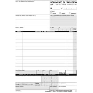 Flex Blocco DDT Autoricalcanti A5 - 33 Copie - 148x210 mm - Carta Bianca