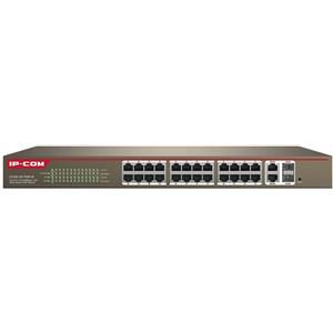 IP-COM Switch 24 Porte 10/100 con 2 Porte Gigabit/SFP Combo e Supporto Web-Smart - POE 370W