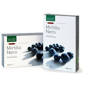 NATURA SERVICE Srl Mirtillo Nero BIO - 20 Ampolle - Integratore Microcircolo e Benessere Vista