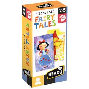 Headu Flashcards Fairy Tales - Gioco Educativo Multicolore per Bambini dai 2 ai 5 Anni con 20 Carte Illustrate