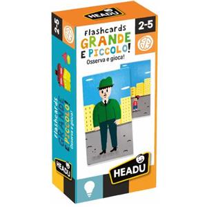 Headu Flashcards Grande e Piccolo - Gioco Educativo per Bambini dai 2 ai 5 Anni