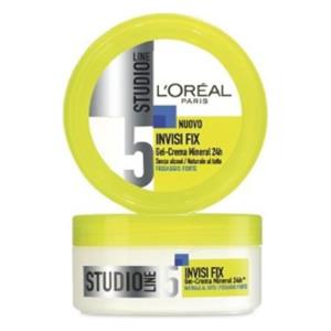 L'Oréal Paris Studio Line Invisi Fix Gel-Crema Mineral 150ml - Fissaggio Naturale per Tutti i Tipi di Capelli