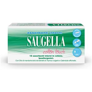 Saugella Cotton Touch - Assorbenti Interni misura Mini Flussi Leggeri, 16 Pezzi