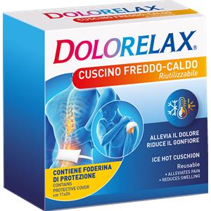 DOLORELAX Cuscino Riutilizzabile per Terapia Freddo-Caldo 11x26 cm con Velcro Fissante