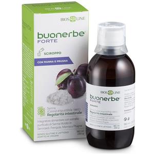 BIOS LINE Buonerbe Forte Sciroppo 180 ml - Integratore per la Regolarità Intestinale con Senna e Frangula