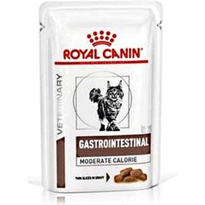 Royal Canin Gastrointestinal Moderate Calorie - Alimento umido per gatti adulti, 85 g, dieta veterinaria per problemi gastrointestinali