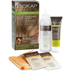Biokap Nutricolor Delicato 8.03 Biondo Chiaro Naturale - Tinta per Capelli Nutriente e Senza Ammoniaca