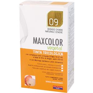 Vital Factors MaxColor Vegetal Tinta Tricologica 09 Biondo Chiaro Naturale Cenere 140ml - Ipoallergenica e Naturale