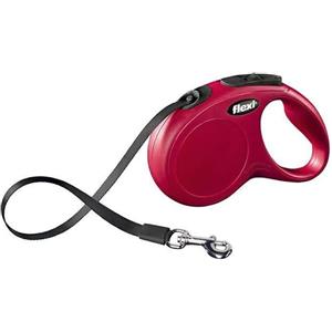 Ferribiella Guinzaglio Flexi Classic Fettuccia Rosso - fino a 15 kg