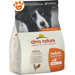 Almo Nature Holistic Maintenance Crocchette per Cani Adulti Small con Pollo Fresco - Sacco da 2 kg