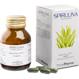 PROMOPHARMA SpA PromoPharma Spirulina Monoconcentrato Integratore Alimentare Senza Glutine 50 Capsule