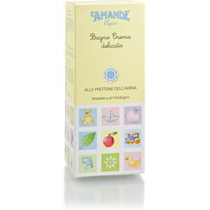 L'Amande Enfant Bagno Crema Delicato 250 ml - Deterge e Protegge la Pelle Sensibile di Neonati e Bambini