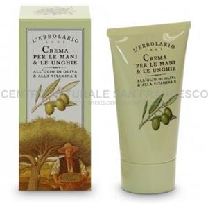 L'Erbolario Crema Mani & Unghie 75 ml - Nutriente con Olio d'Oliva e Vitamina E