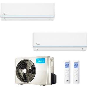 Midea Condizionatore Dual Split Evolution 9000 9000 BTU A WiFi Inverter con Pompa di Calore e Deumidificatore