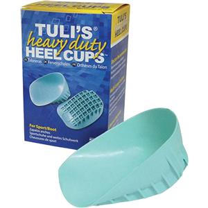 Tuli's Heavy Duty Heel Cups - Inserto Ammortizzante per Assorbimento degli Urti, Supporto per Fascite Plantare e Dolore al Tallone, Realizzato negli USA, Taglia Standard