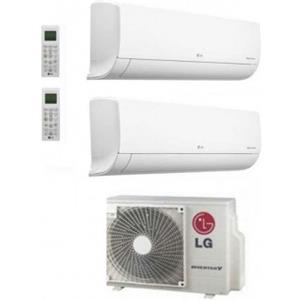Lg Climatizzatore Condizionatore LG Libero Smart R32 Wifi Dual Split Dual Inverter 9000 + 9000 BTU con U.E. MU2R15.U13 A+++/A++