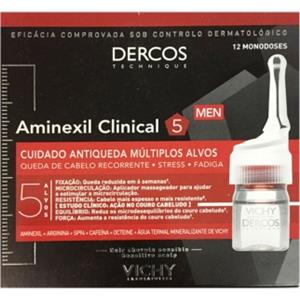 Dercos Linea Aminexil Clinical Intensive Trattamento Anticaduta 5 Uomo 12 Fiale