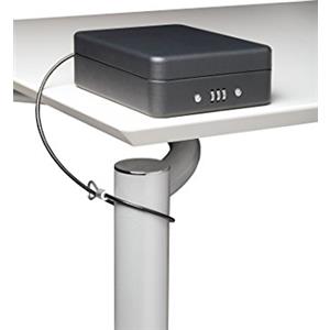 ARREGUI Private C9427 Cassetta di sicurezza con combinazione per trasportare denaro | Cassetta Portavalori in acciaio con fissaggio mediante cavo | Cassaforte portatile de 15 cm di larghezza | Nero