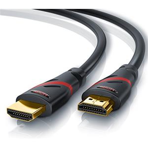 CSL-Computer CSL - 10m Cavo HDMI 8k / 4k 2.1/2.0-8K @ 60Hz 4K @ 120Hz con DSC - 48 Gbit/s - 3D - Ultra High Speed con Ethernet - TV Blu-ray PS5 compatibile con Xbox Series X Switch - nero - 10 metri