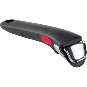 Lagostina Ingenio Manico Rimovibile Resistente fino a 10kg, Design Ergonomico dal Fissaggio e Sicurezza Totali, Compatibile con i Corpi Pentola Ingenio, Colore Nero