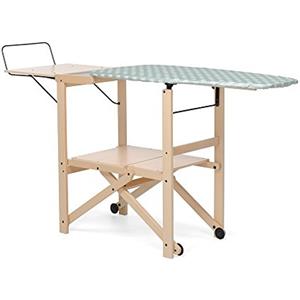 Foppapedretti Asso Postazione da Stiro, Naturale, Aperto: H 96 | P 50 | L 178 cm; Tavolo da stiro: P 49 | L 101 cm