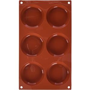 silikomart | SF047 Stampo in Silicone per Monoporzioni TORTINA, Antiaderente, 6 Tortine, Confezione da 1 Stampo per Dolci, Ø 80 h 18 mm, Made in Italy