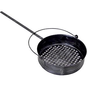EL ZORRO IMEX EL ZORRO Padella per arrostire Castagne, 30 cm, Metallo, Nero, 30_cm