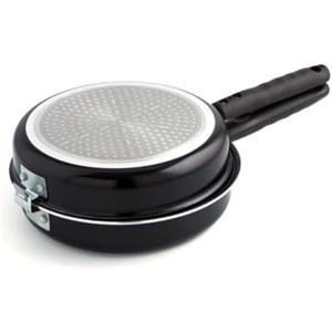 Quid Gastro Fun Padella doppia per omelette Estampado, Alluminio, Nero, 24 cm