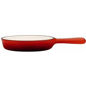Baumalu Pentolino per fonduta in ghisa Smaltata 1 litro Rosso 6 pezzi senza coperchio
