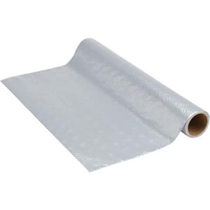 Venilia Pellicola adesiva, Argento Ottica industriale Ripple Opaco, 45cm x 1,5m, Spessore 215μ, Pellicola autoadesiva per mobili o cucina, carta da parati, PVC senza ftalati, Prodotto in UE